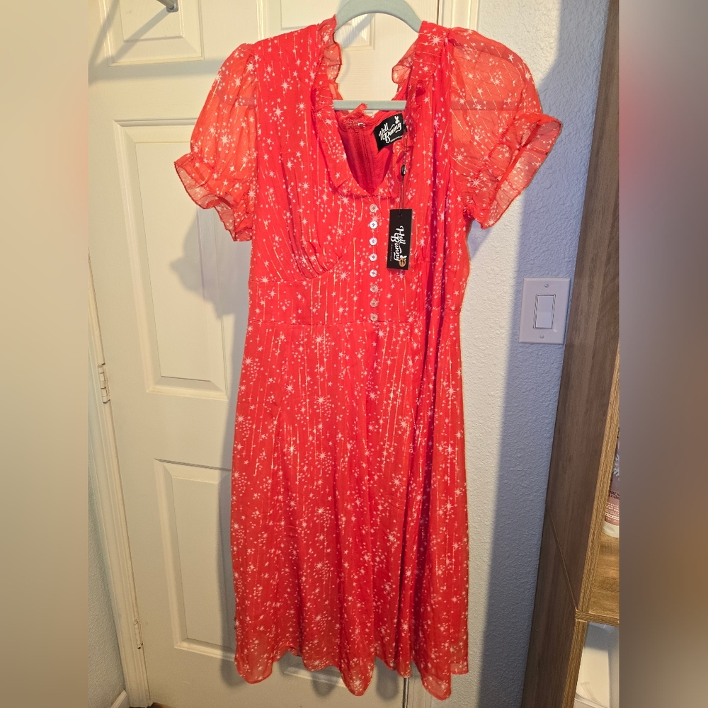 Hell Bunny Red Floral Women's Dress